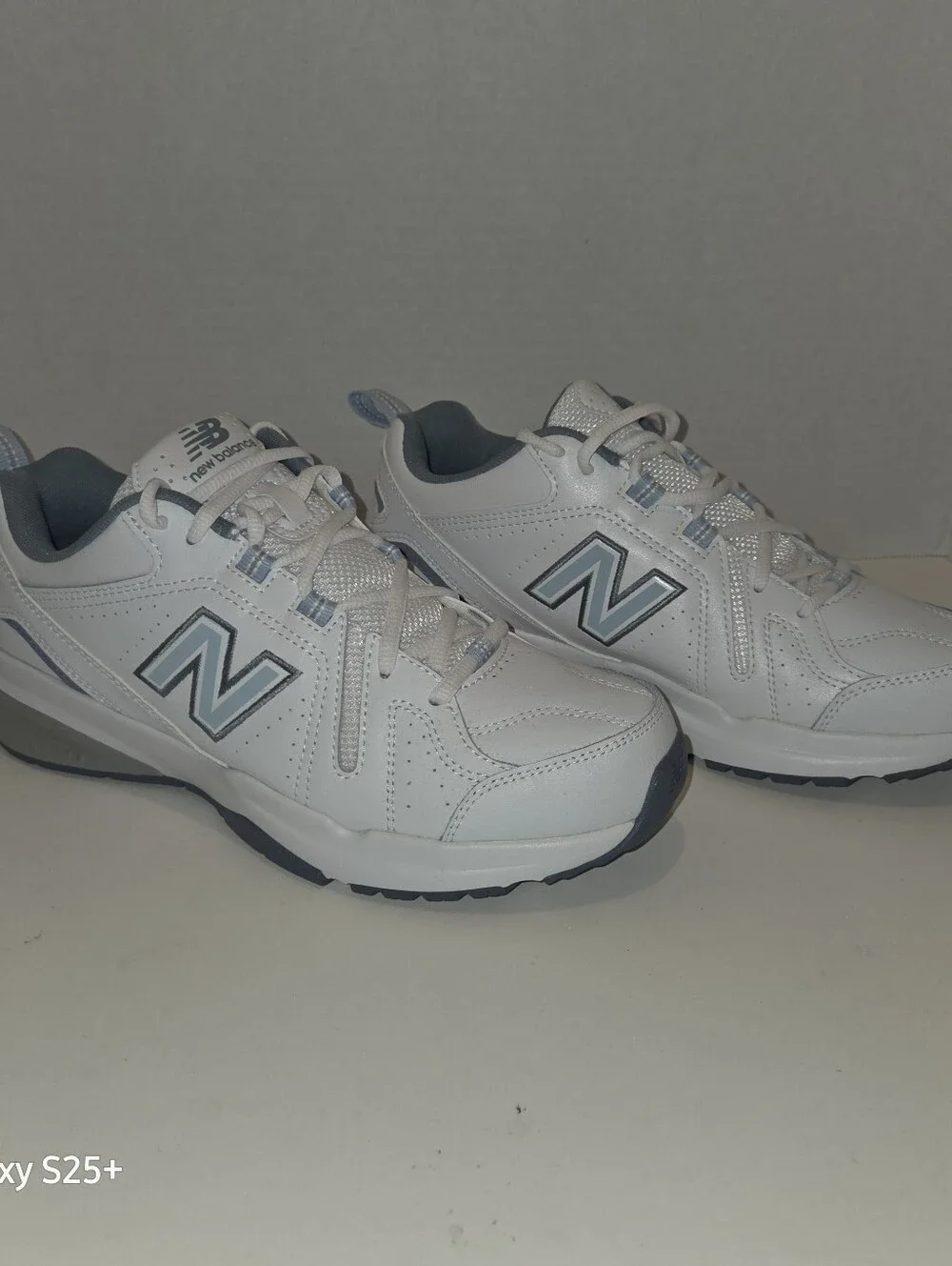 NEW BALANCE WX608V5 Women’s TRAINING SHOES White/Blue Size 9.5W